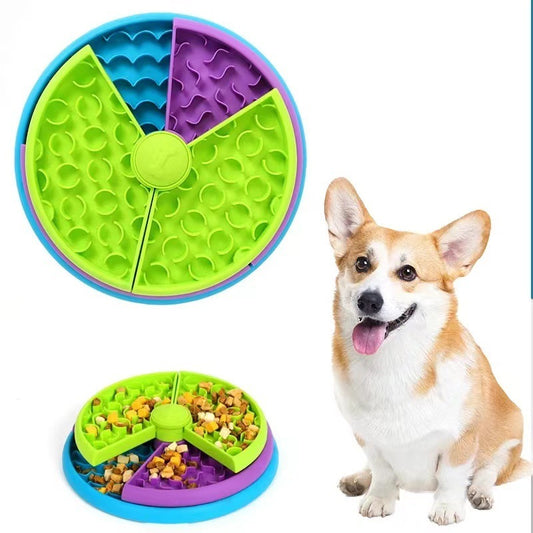 Household Pets Three-layer Slow Feeding Bowl Puzzle Rotating Dog Feeder Pet Products